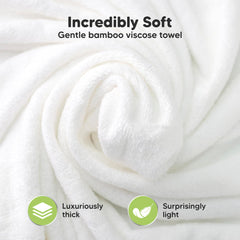 KeaBabies hooded towel soft-touch close-up highlights plush bamboo softness.