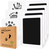 KeaBabies inkless kit close-up showing mess-free clean-touch inkpad for baby handprints.