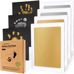 KeaBabies inkless pad 4pack enables mess-free family keepsake impressions.