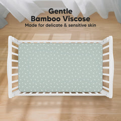 KeaBabies 2-pack packaging image highlights convenient twin sheets for busy nurseries.