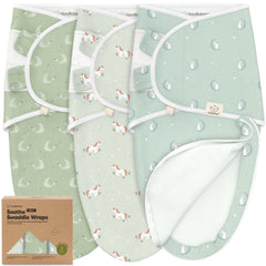 KeaBabies Lunaris swaddle zipper closeup showing durable, soft fabric and secure closure.