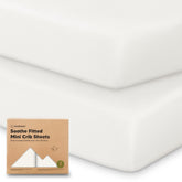 KeaBabies mini crib sheets fitted for 38x26 pack-n-play with secure fit and soft comfort.