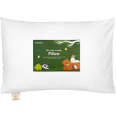 KeaBabies My Little Cuddly Pillow on bed for cozy toddler sleep support