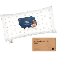 KeaBabies Nibbles pillowcase closeup shows soft organic cotton for gentle toddler comfort