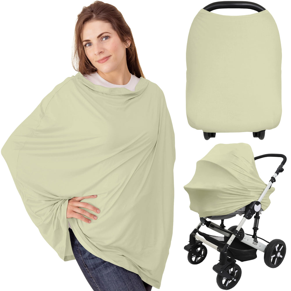 KeaBabies nursing cover soft-breathable fabric for all-season comfort