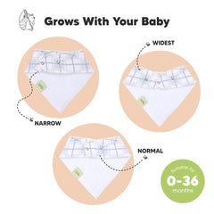 KeaBabies organic cotton bandana bibs highlighting gentle fabric for delicate skin