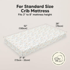 KeaBabies organic jersey crib sheet closeup shows soft skin-friendly texture