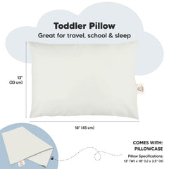 KeaBabies organic cotton pillow cover offers gentle breathable touch