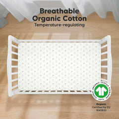 KeaBabies organic jersey cotton texture close-up showing breathable, gentle skin feel