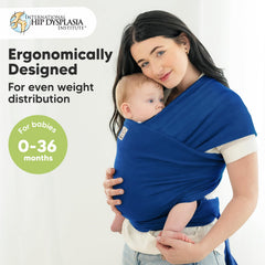 KeaBabies wrap fabric close-up shows soft, breathable stretch.