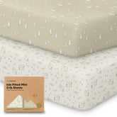KeaBabies pack-n-play sheets 38x26 show breathable bamboo fabric for all-season comfort