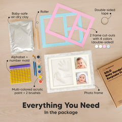 KeaBabies paw print kit — pet prints with durable frame