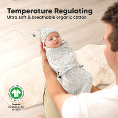 KeaBabies Prairie sleep sack 0-3m outer view highlighting premie-friendly warmth.