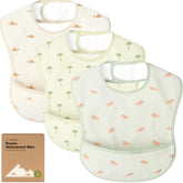 KeaBabies Presto waterproof bib flat view shows lightweight design for everyday mealtime protection