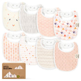 KeaBabies Prism bib front view shows unisex styling for easy matching