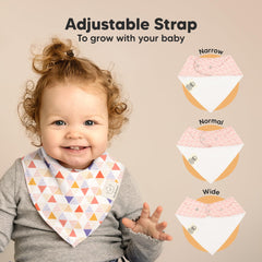 KeaBabies Prism double-layer fleece closeup reveals absorbent inner layer
