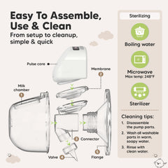 KeaBabies Pulse S10 Pro rechargeable battery enables quick charges for all-day use