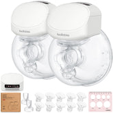 KeaBabies Pulse S10 Pro wearable pump closeup showing discreet design for on-the-go pumping