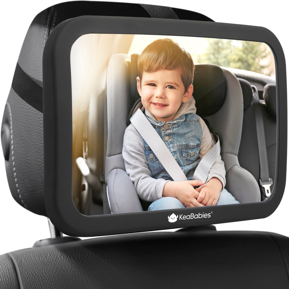 KeaBabies safety car mirror wide view for rear-facing infant seats