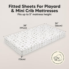 KeaBabies Savannah organic cotton fabric for breathable, skin-friendly baby bedding.