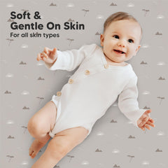 KeaBabies Savannah SnugFit Tech fabric enables easy on and off during changes.