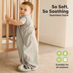 KeaBabies sleep sack zipper detail enables easy midnight diaper changes