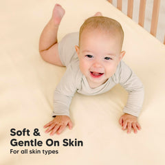 KeaBabies SnugFit Band closeup illustrating secure elastic for stay put bedding
