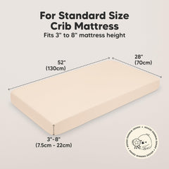 KeaBabies snugfit band elastic keeps sheets securely in place.