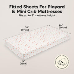 KeaBabies SnugFit elastic-band close-up secures sheets during naps.