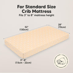 KeaBabies Isla fitted sheet with SnugFit Tech for easy fitting