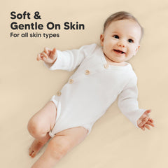 KeaBabies SnugFit Tech detail shows stretchy knit easing on/off.