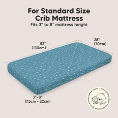 KeaBabies snugfit crib sheet highlights easy-to-fit design for quick changes
