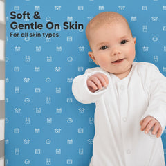 KeaBabies SnugFit Tech for easy-fitting crib sheets.
