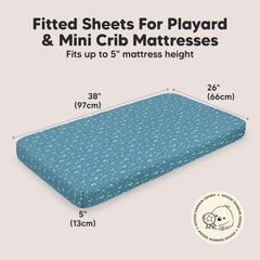 KeaBabies SnugFit tech fitted sheets provide easy on/off and snug fit.