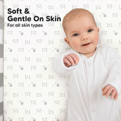 KeaBabies SnugFit Tech stretch demonstrates easy fitting.