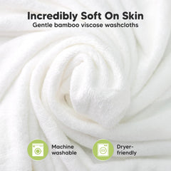 KeaBabies soft absorbent bamboo washcloths deliver quick moisture pickup during bath time.