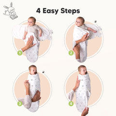 KeaBabies soft hook loop closure keeps baby snug without irritation.
