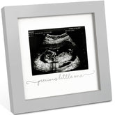 KeaBabies Solo Sonogram Frame with real glass cover preserves ultrasound photos elegantly.