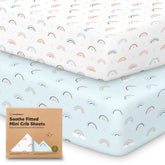 KeaBabies Soothe mini crib sheets 38x26 fit pack n play mattresses for secure sleep surface