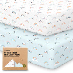 KeaBabies Soothe mini crib sheets 38x26 fit pack n play mattresses for secure sleep surface