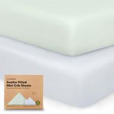 KeaBabies soothe mini crib sheets fit 38x26 for snug pack-n-play comfort.