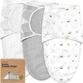 KeaBabies soothing swaddle sack hip-healthy design supports comfortable newborn growth.