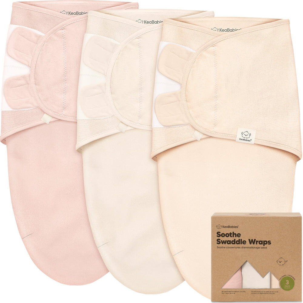 KeaBabies Soothe Sleep Sack hip-support close-up for newborn growth.
