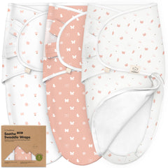KeaBabies Soothe Zippy Swaddle Sack hip-healthy design supports comfortable newborn hip development.