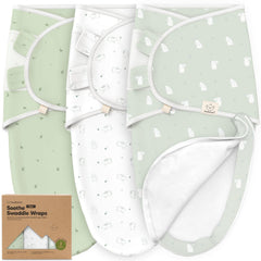 KeaBabies Soothe Zippy swaddle zipper close-up enables quick diaper changes.