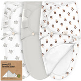 KeaBabies Soothe Zippy Swaddle zipper close-up showing easy diaper changes
