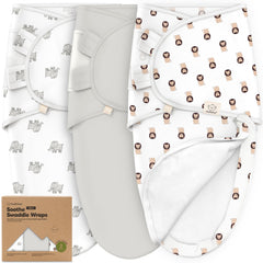 KeaBabies Soothe Zippy Swaddle zipper close-up showing easy diaper changes