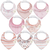 KeaBabies Sweet Charm bandana bib closeup—ultra-soft cotton suits delicate skin.