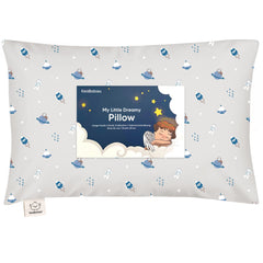 KeaBabies toddler pillow 13x18 close-up highlights ergonomic neck support.