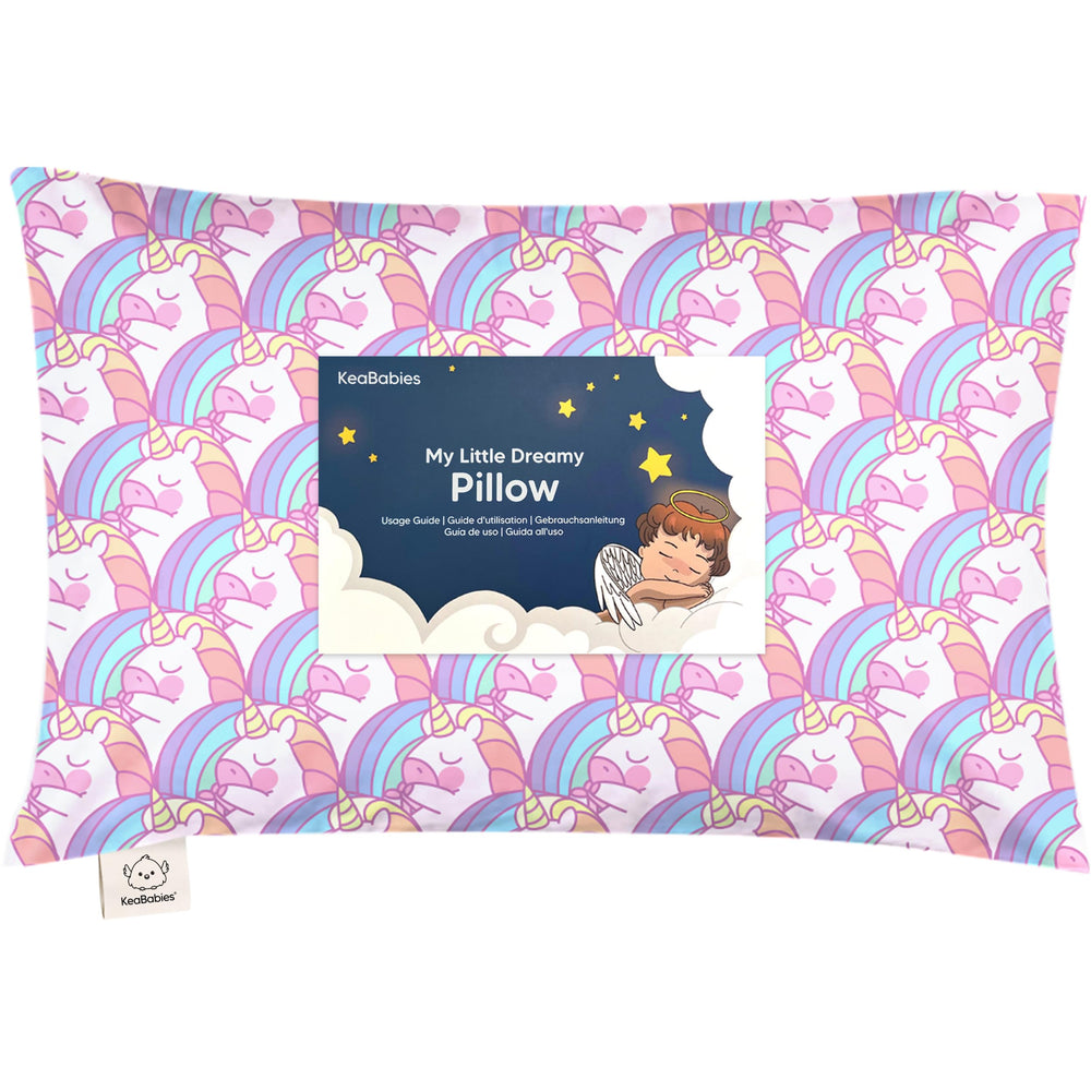 KeaBabies toddler pillow 13x18 provides ergonomic support for comfy toddler sleep.